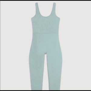 Girlfriend Collective Scoop Unitard Pond NWOT